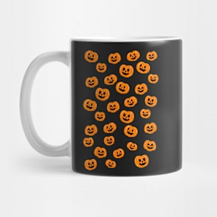 Jack-o-lantern Pumpkin Pattern (Black) Mug